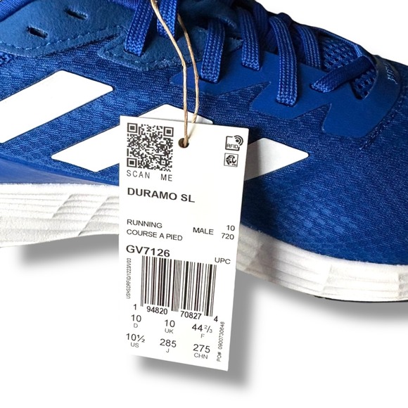 Adidas Duramo SL Men's Running Shoes Blue Size 10.5 Lightweight Athletic Sneaker - Picture 6 of 11